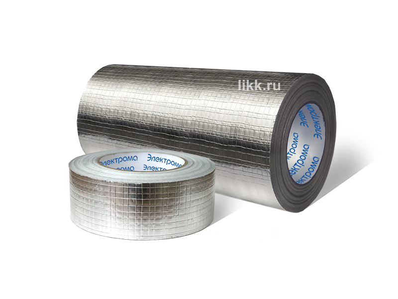 Армированная стеклосеткой лента алюминиевая